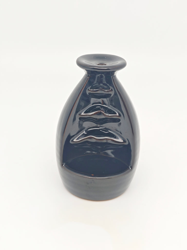Ceramic Reflux Incense Burner - Decorative Incense Burner Biblo - Glazed Ceramic Abstract Waterfall Motif Bottle Burner 11.5cm BIB-4 - DOMEDBAZAAR