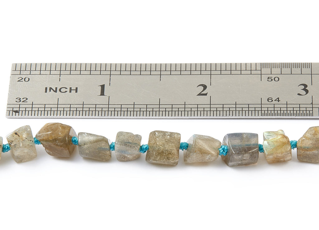 Gemstone Beads - Labradorite Rondelles Beads - 16.9&quot; / 51pcs / 1 Strand - 7.3x7.07mm - Natural Stone Beads - NS1005A - DOMEDBAZAAR
