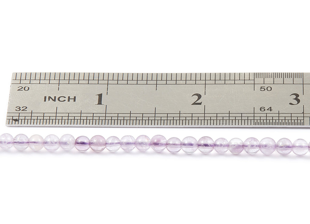 Round Gemstone Beads - Amethyst Beads - 15.5&quot;/98PCS/ 1 Strand - 4.3x4.3mm - Natural Stone Beads - NS1002A - DOMEDBAZAAR