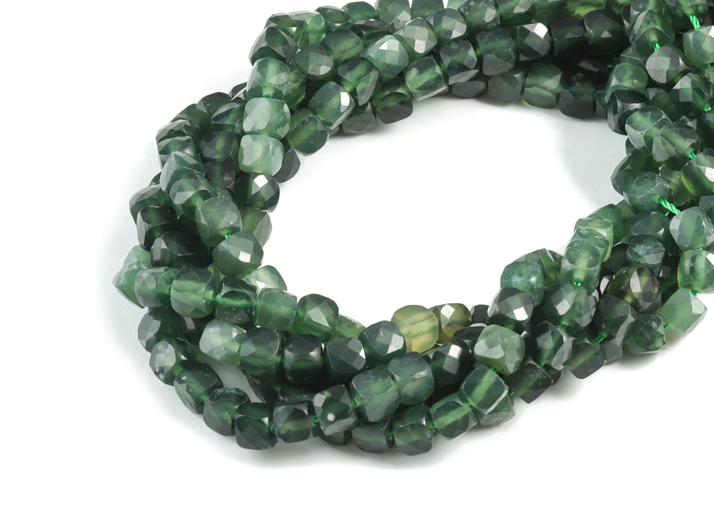 Jasperin Russia Cube Beads 5mm - 15.5 inch - Faceted Cube Gemstone Beads - Natural Stone Beads - 5x5mm - NS1104 - DOMEDBAZAAR