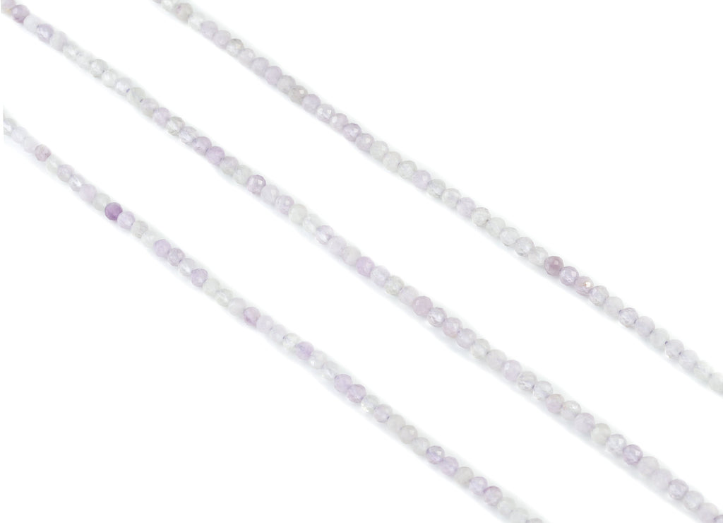Purple Jade Round Beads 2mm - 15.5 inch - Faceted Round Gemstone Beads - Natural Stone Beads - 2x2mm - NS1153 - DOMEDBAZAAR