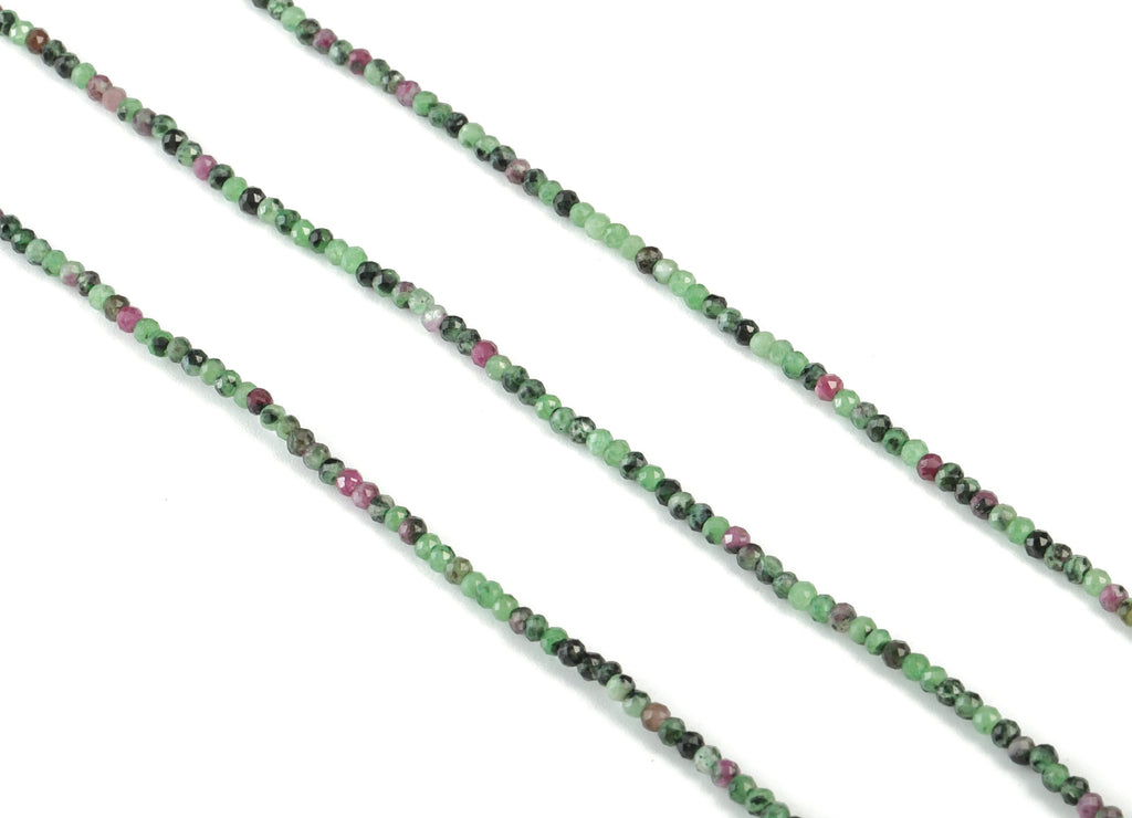Red Turquoise Round Beads 1-2mm - 15.5 inch - Faceted Round Gemstone Beads - Natural Stone Beads - 1x2mm - NS1156 - DOMEDBAZAAR