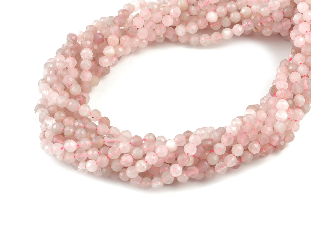 Horse Powder Round Beads 3mm - 15.5 inch - Faceted Round Gemstone Beads - Natural Stone Beads - 3x3mm - NS1171 - DOMEDBAZAAR