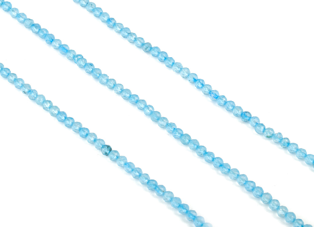 Black Topaz Round Beads 3mm  - 15.5 inch - Faceted Round Gemstone Beads - Natural Stone Beads - 3x3mm - NS1176 - DOMEDBAZAAR