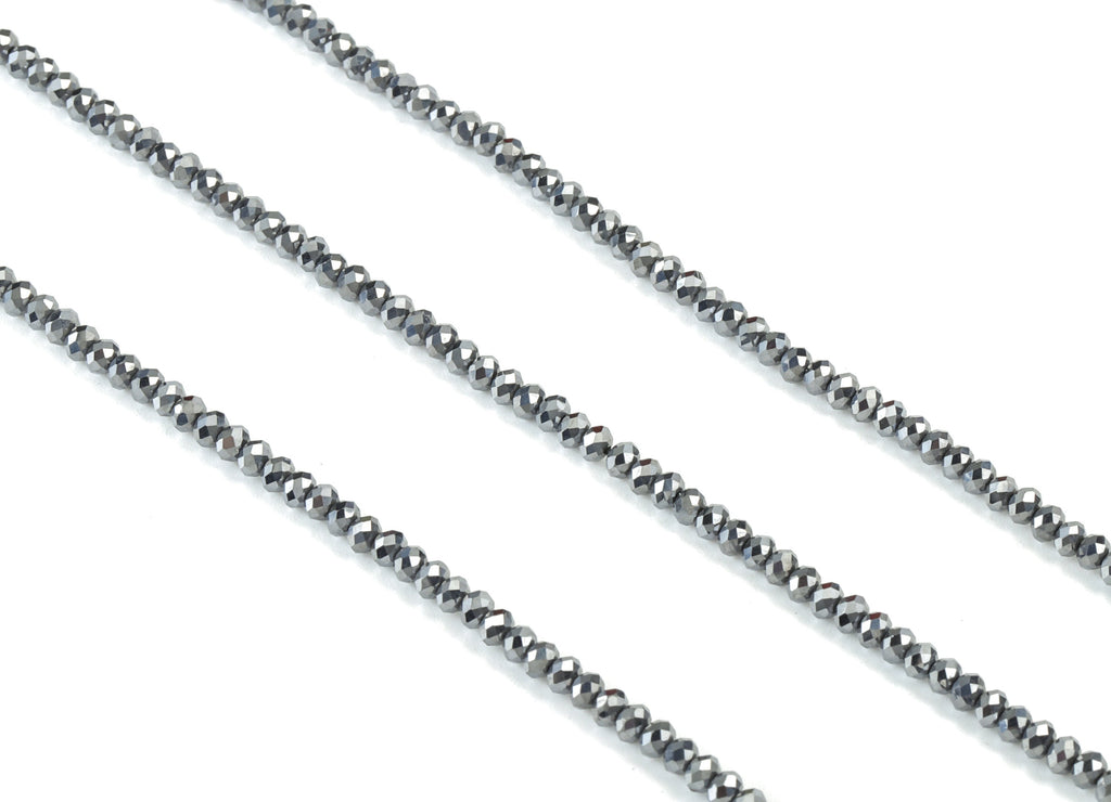 Hezi Round Beads 2-3mm - 15.5 inch - Faceted Round Gemstone Beads - Natural Stone Beads - 2x3mm - NS1212 - DOMEDBAZAAR