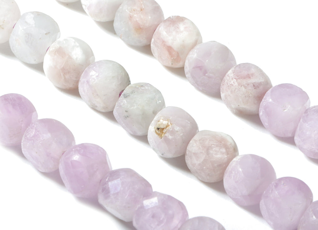 Kunzite Cube Beads 4mm - 15.5 inch - Faceted Cube Gemstone Beads - Natural Stone Beads - 4x4mm - NS1106 - DOMEDBAZAAR