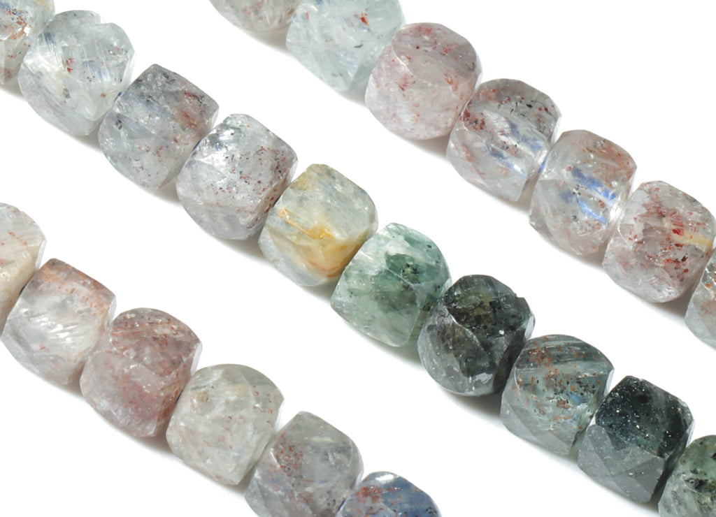 Kyanite Cube Beads 4mm - 15.5 inch - Faceted Cube Gemstone Beads - Natural Stone Beads - 4x4mm - NS1138 - DOMEDBAZAAR