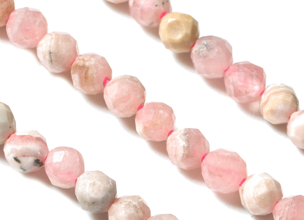 Peach Round Beads 2mm - 15.5 inch - Faceted Round Gemstone Beads - Natural Stone Beads - 2x2mm - NS1267 - DOMEDBAZAAR