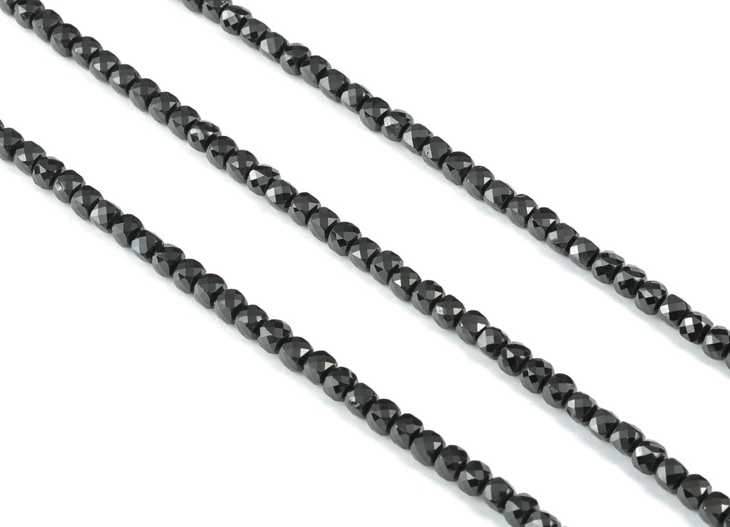 Spinal Cube Beads 4mm - 15.5 inch - Faceted Cube Gemstone Beads - Natural Stone Beads - 4x4mm - NS1127 - DOMEDBAZAAR