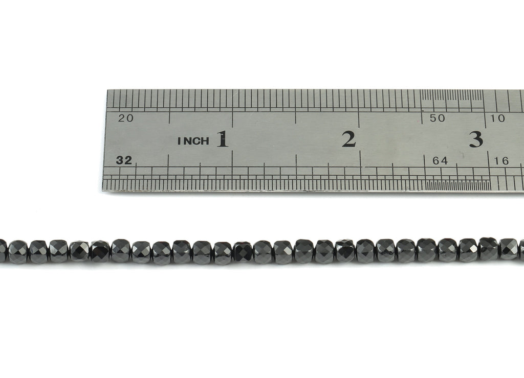 Spinal Cube Beads 4mm - 15.5 inch - Faceted Cube Gemstone Beads - Natural Stone Beads - 4x4mm - NS1127 - DOMEDBAZAAR