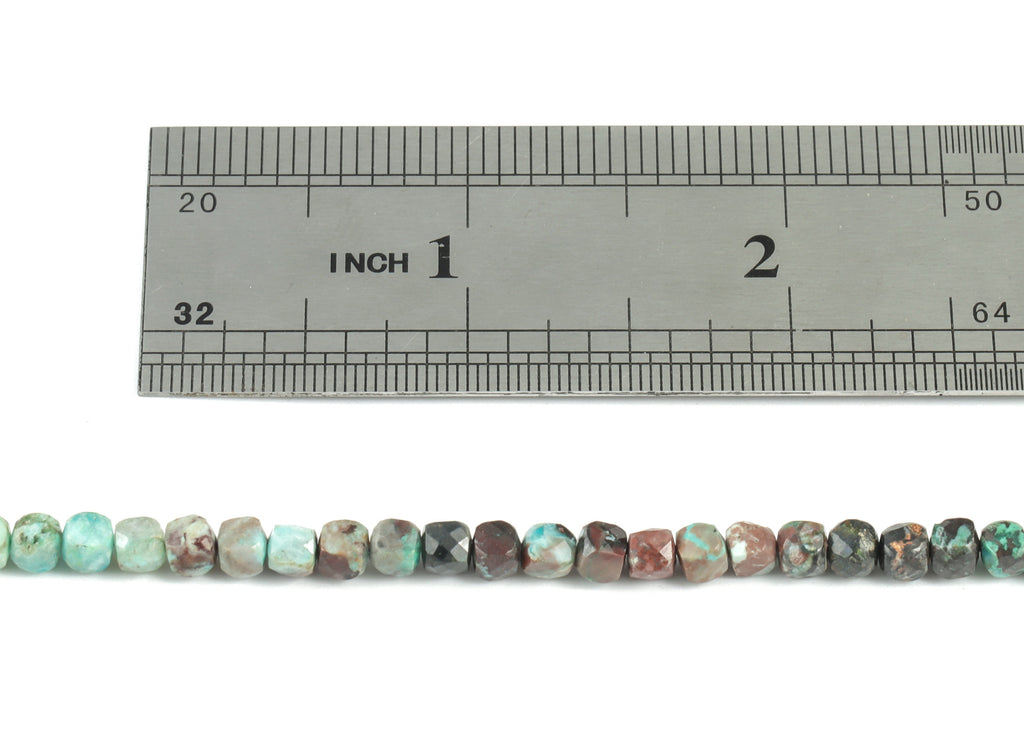 Sodalite Cube Beads 4mm - 15.5 inch - Faceted Cube Gemstone Beads - Natural Stone Beads - 4x4mm - NS1131 - DOMEDBAZAAR