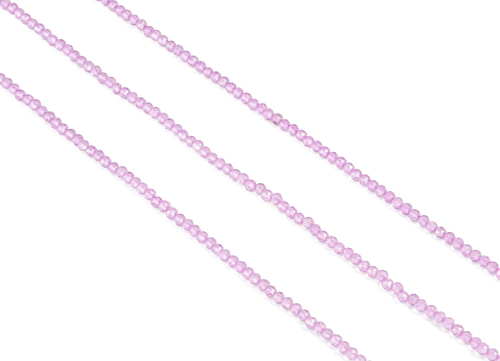 Crystal Round Beads 2mm - 15.5 inch - Faceted Round Gemstone Beads - Natural Stone Beads - 2x2mm - NS1187 - DOMEDBAZAAR