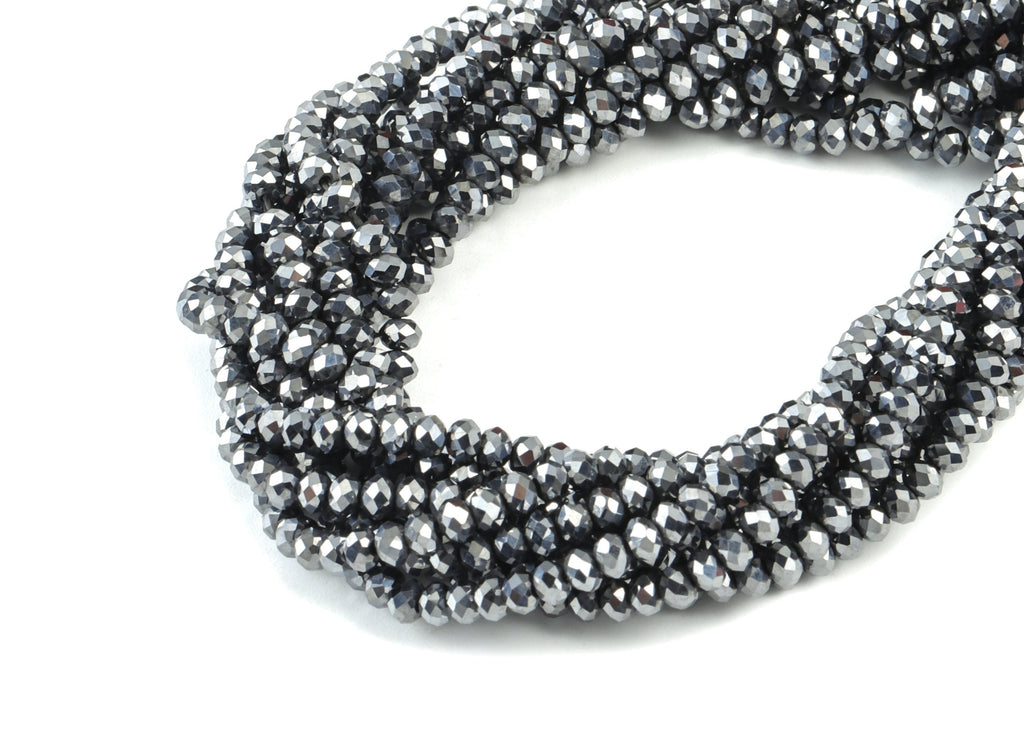 Hezi Round Beads 2-3mm - 15.5 inch - Faceted Round Gemstone Beads - Natural Stone Beads - 2x3mm - NS1212 - DOMEDBAZAAR