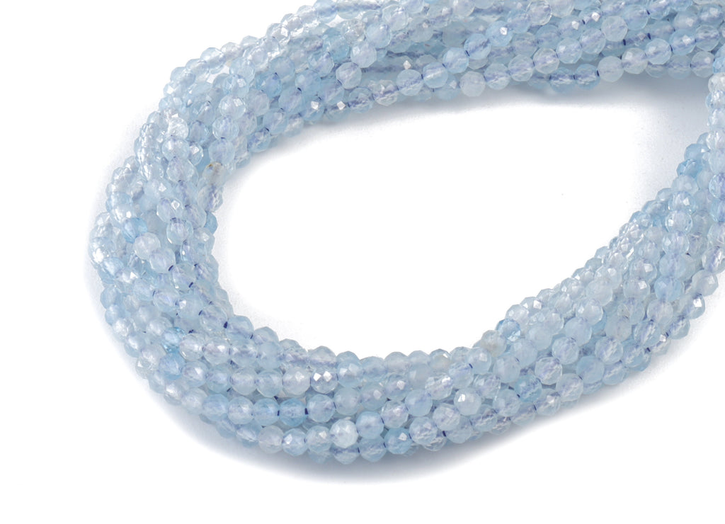 Apatite Round Beads 2mm - 15.5 inch - Faceted Round Gemstone Beads - Natural Stone Beads - 2x2mm - NS1215 - DOMEDBAZAAR