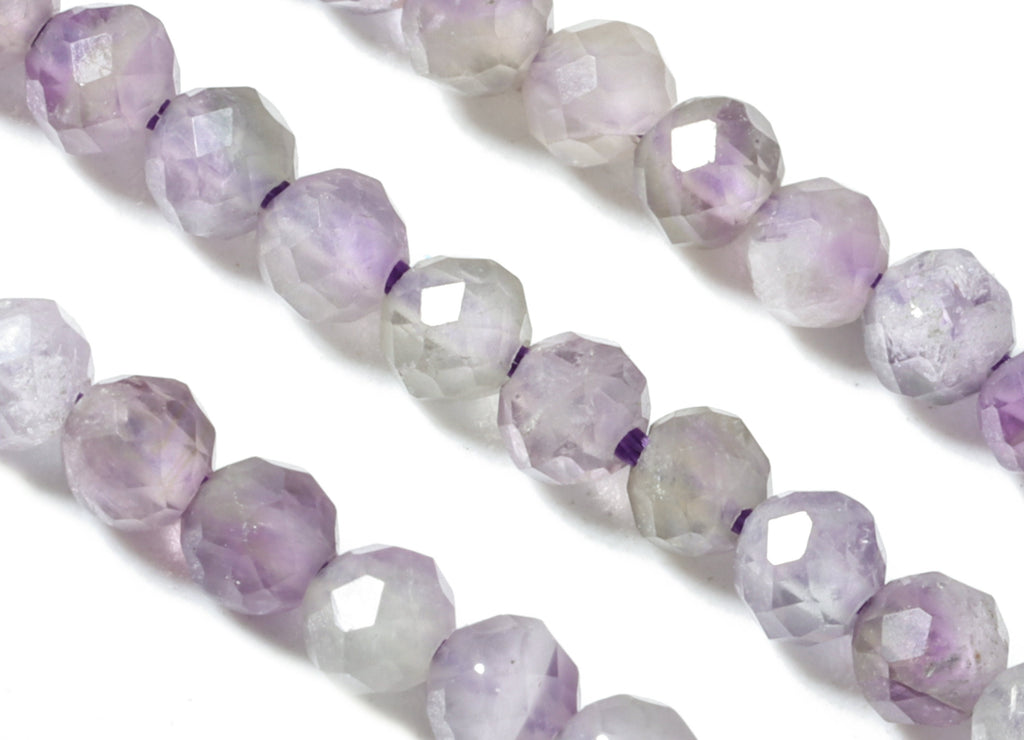 Amethyst Round Beads 3mm - 15.5 inch - Faceted Round Gemstone Beads - Natural Stone Beads - 3x3mm - NS1149 - DOMEDBAZAAR