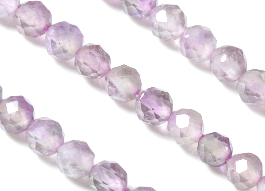 Amethyst Round Beads 2mm - 15.5 inch - Faceted Round Gemstone Beads - Natural Stone Beads - 2x2mm - NS1151 - DOMEDBAZAAR