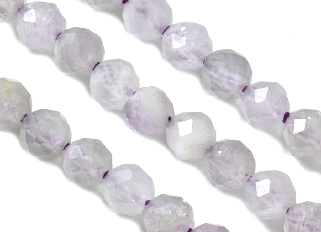 Purple Jade Round Beads 2mm - 15.5 inch - Faceted Round Gemstone Beads - Natural Stone Beads - 2x2mm - NS1227 - DOMEDBAZAAR