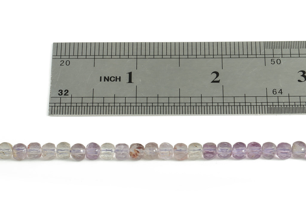 Amethyst Round Beads 4mm - 15.5 inch - Faceted Round Gemstone Beads - Natural Stone Beads - 4x4mm - NS1213 - DOMEDBAZAAR