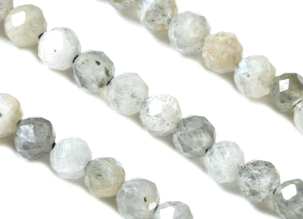 Flash stone Round Beads 2mm - 15.5 inch - Faceted Round Gemstone Beads - Natural Stone Beads - 2x2mm - NS1180 - DOMEDBAZAAR