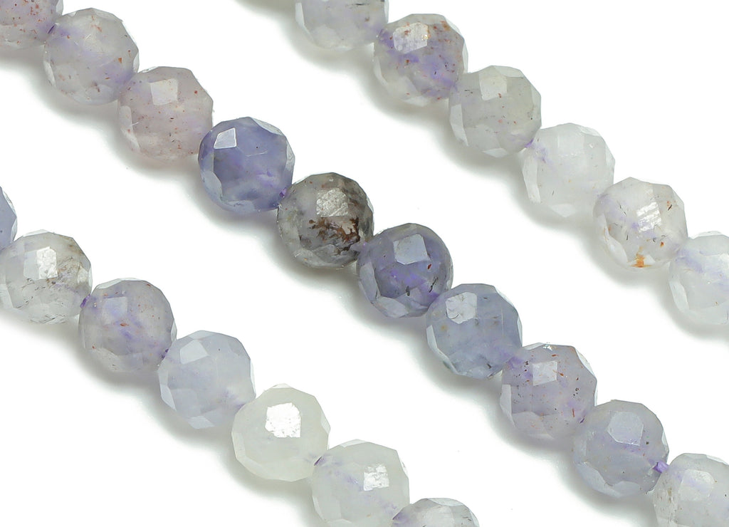 Iolite Round Beads 4mm - 15.5 inch - Round Gemstone Beads - Natural Stone Beads - 3.4mm - NS1492 - DOMEDBAZAAR