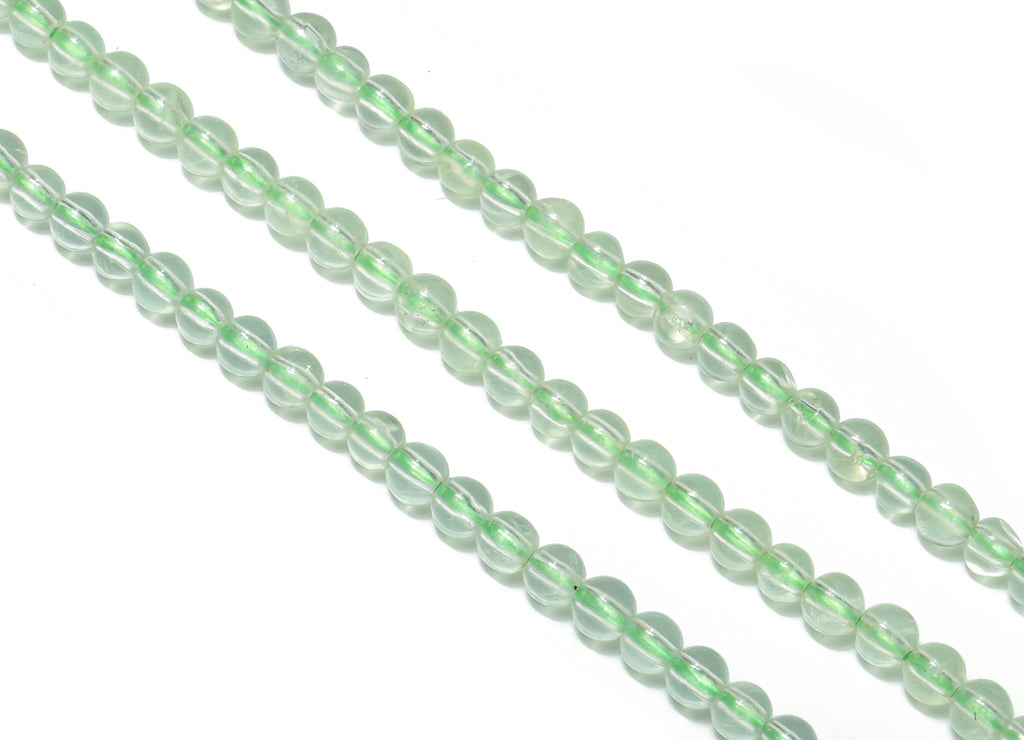 The Crystal of The Lotus Round Beads 4mm - 15.5 inch - Round Gemstone Beads - Natural Stone Beads  - 4x4mm - NS1476 - DOMEDBAZAAR