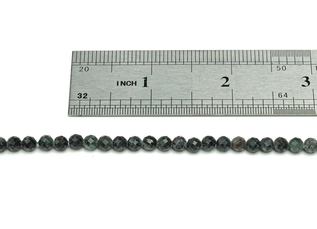 Emerald Round Beads 4.5mm - 15.5 inch - Faceted Round Gemstone Beads -  Natural Stone Beads - 4.5x4.5mm - NS1464 - DOMEDBAZAAR