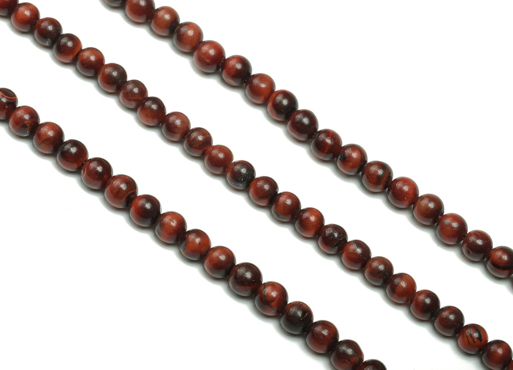 Tigers Eye Round Beads 4mm - 15.5 inch - Round Gemstone Beads - Natural Stone Beads - 4x4mm - NS1498 - DOMEDBAZAAR