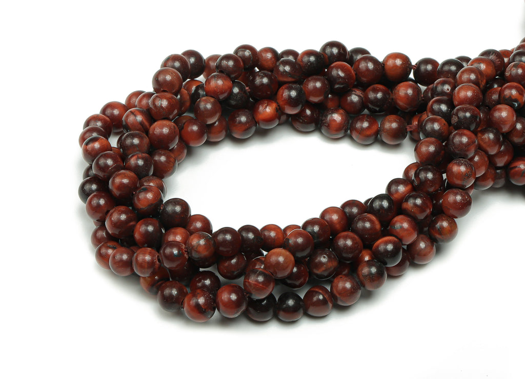 Tigers Eye Round Beads 4mm - 15.5 inch - Round Gemstone Beads - Natural Stone Beads - 4x4mm - NS1498 - DOMEDBAZAAR