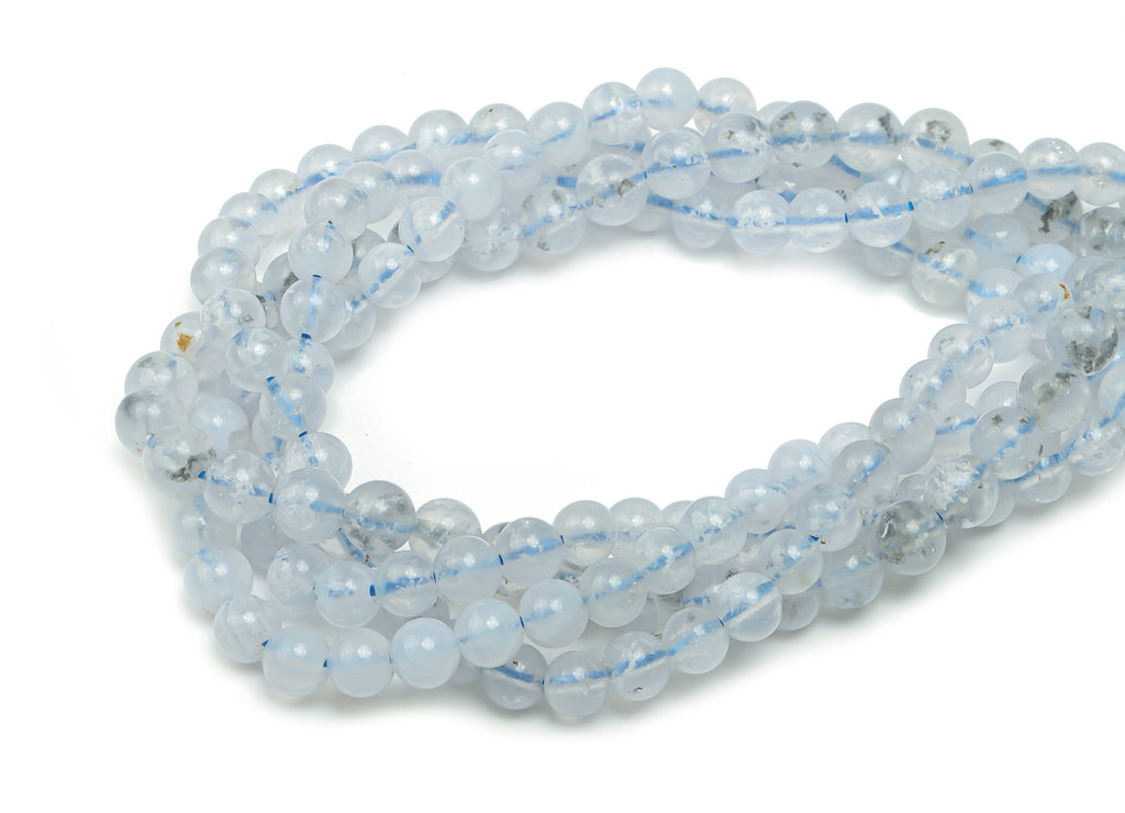 Purple Agate Round Beads 4mm - 15.5 inch -  Round Gemstone Beads - Natural Stone Beads - 4x4mm - NS1515 - DOMEDBAZAAR