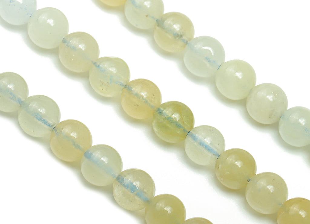 Aquamarine Round Beads 4mm - 15.5 inch - Round Gemstone Beads - Natural Stone Beads - 4x4mm - NS1483 - DOMEDBAZAAR
