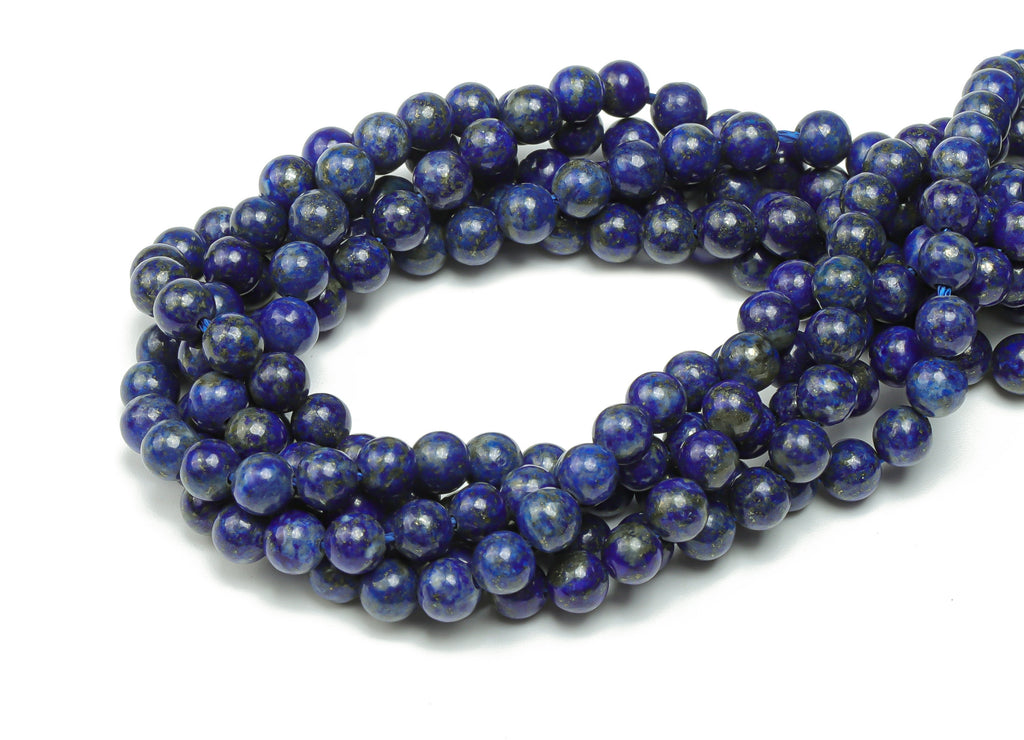 Lapis Lazuli Round Beads 4mm - 15.5 inch - Round Gemstone Beads - Natural Stone Beads - 4x4m - NS1497 - DOMEDBAZAAR