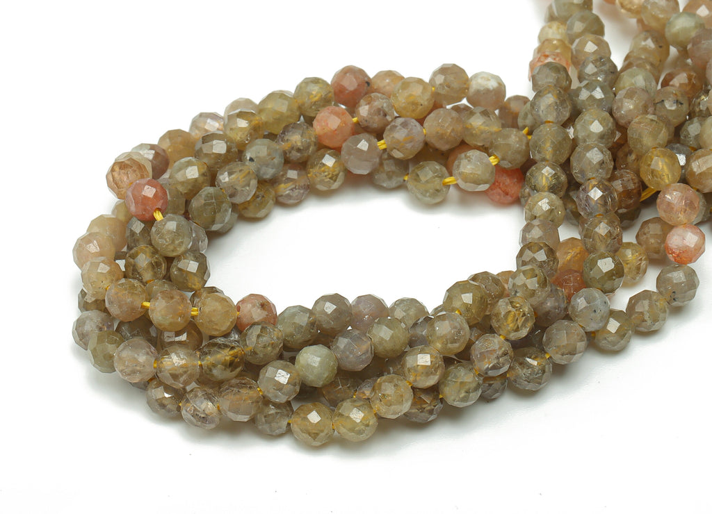 Tanzanite Round Beads 4mm - 15.5 inch - Faceted Round Gemstone Beads - Natural Stone Beads - 4x4m - NS1480 - DOMEDBAZAAR