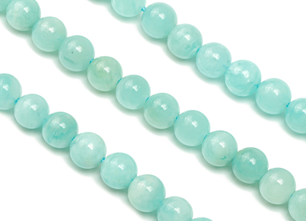 Amazonite Round Beads 4mm - 15.5 inch - Round Gemstone Beads - Natural Stone Beads  - 4x4mm - NS1482 - DOMEDBAZAAR