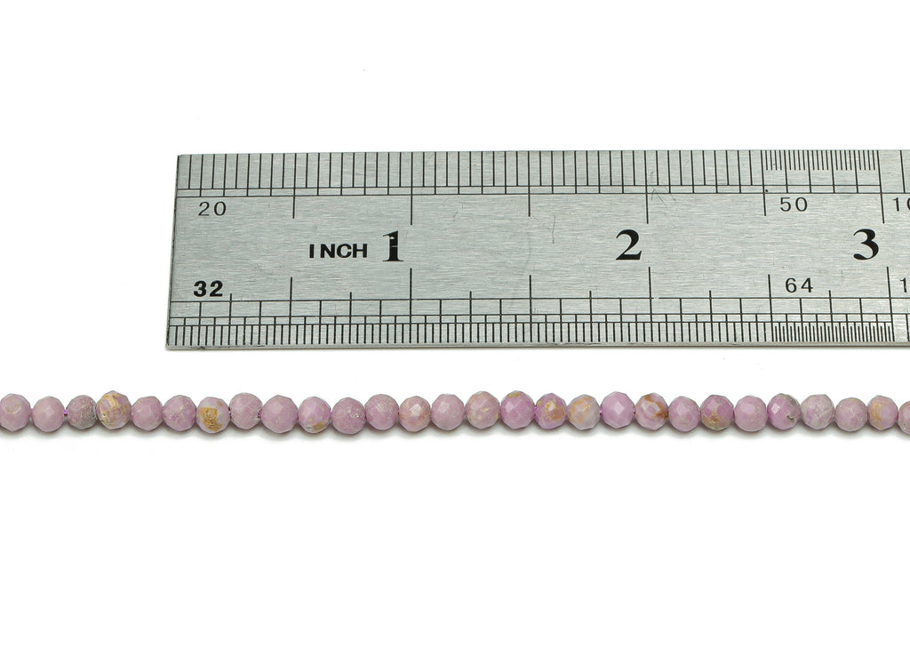 Ziyun Mother Round Beads 4mm - 15.5 inch - Faceted Round Gemstone Beads - Natural Stone Beads - 4x4mm - NS1494 - DOMEDBAZAAR