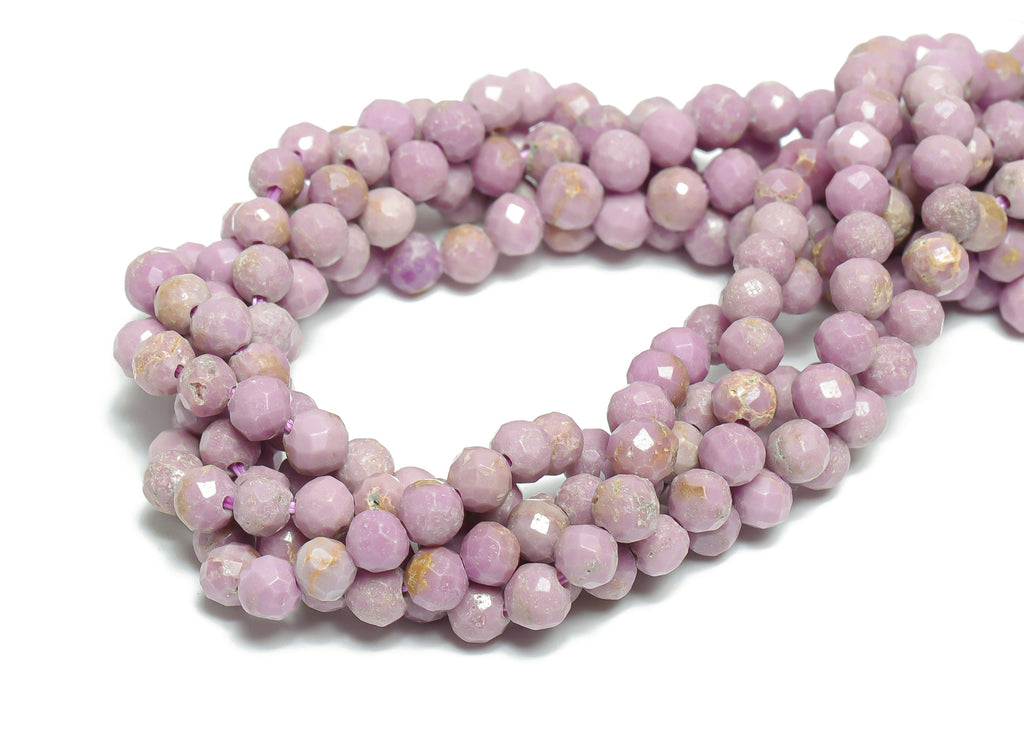 Ziyun Mother Round Beads 4mm - 15.5 inch - Faceted Round Gemstone Beads - Natural Stone Beads - 4x4mm - NS1494 - DOMEDBAZAAR