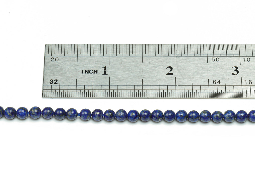 Lapis Lazuli Round Beads 4mm - 15.5 inch - Round Gemstone Beads - Natural Stone Beads - 4x4m - NS1497 - DOMEDBAZAAR