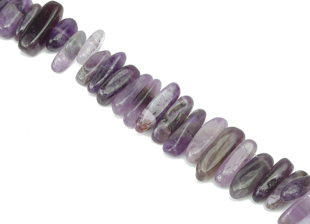 Amethyst Nugget Stone - 40cm / 1 strand - Large Chip - Natural Stone Beads - Jewelry Making Supplies - 20x7.08x6.65mm - NS1859A - DOMEDBAZAAR