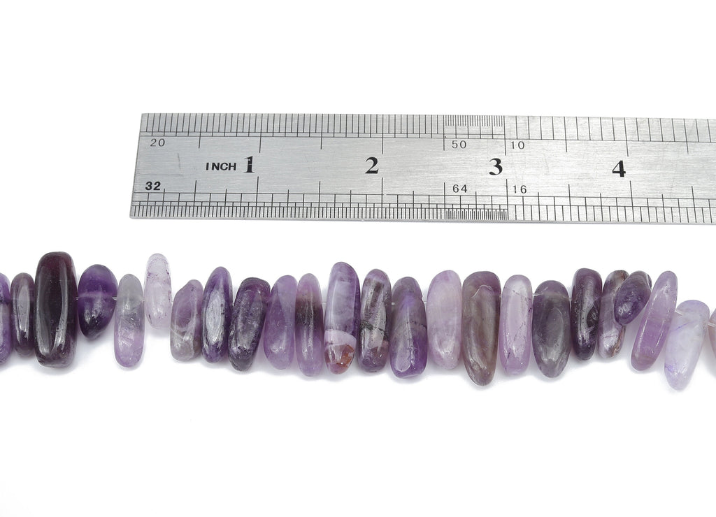 Amethyst Nugget Stone - 40cm / 1 strand - Large Chip - Natural Stone Beads - Jewelry Making Supplies - 20x7.08x6.65mm - NS1859A - DOMEDBAZAAR