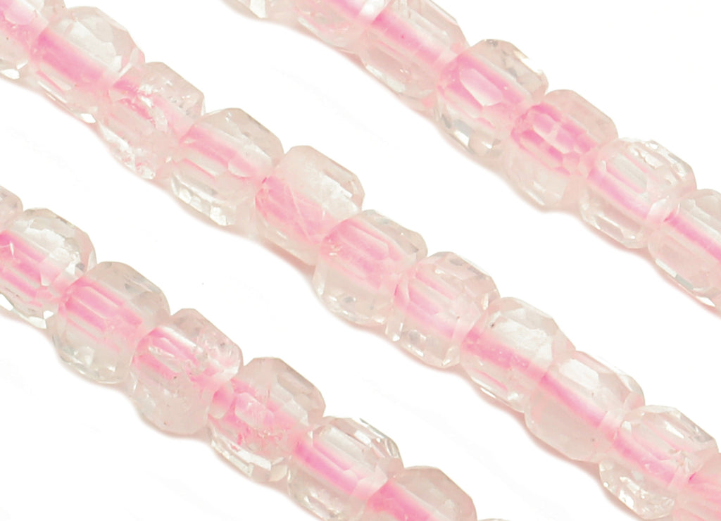 Faceted Cube Gemstone Beads - Madagascar Crystal Beads - 15.5&quot; / 1 Strand - 2.4x2.4mm - Natural Stone Beads - NS1872 - DOMEDBAZAAR