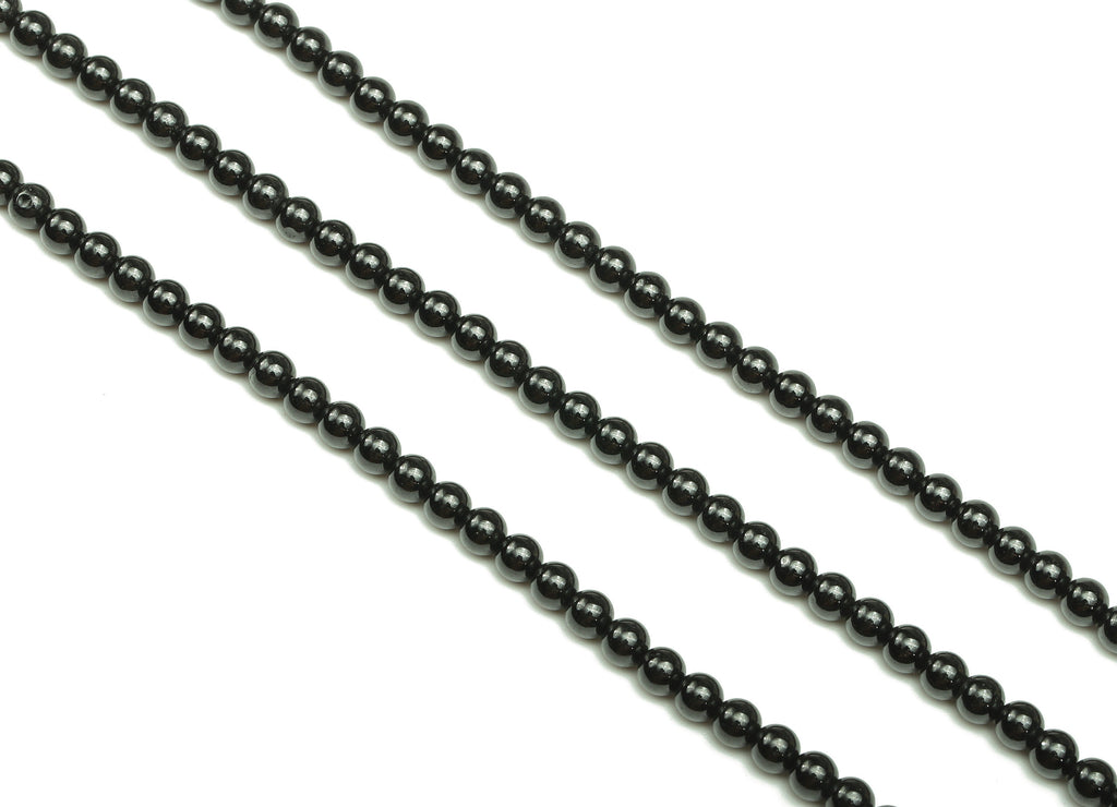 Round Gemstone Beads - 10mm Obsidian Round Beads Crystal - 15.5&quot; /1 Strand - 4x4mm - Natural Stone Beads - NS1887 - DOMEDBAZAAR