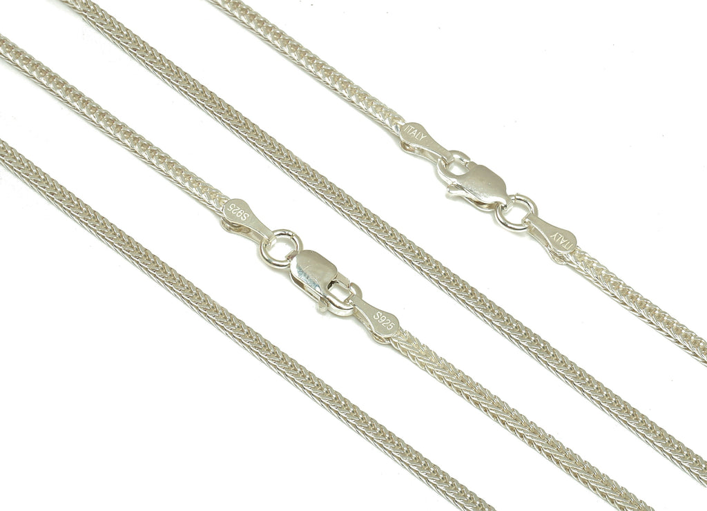 Silver Byzantine Cube Snake Chain - 45cm Finish Rope Spike Chain - 925  Silver Chain - 925 Silver - For Necklace - 4.3x1.3mm - SI1017 - DOMEDBAZAAR