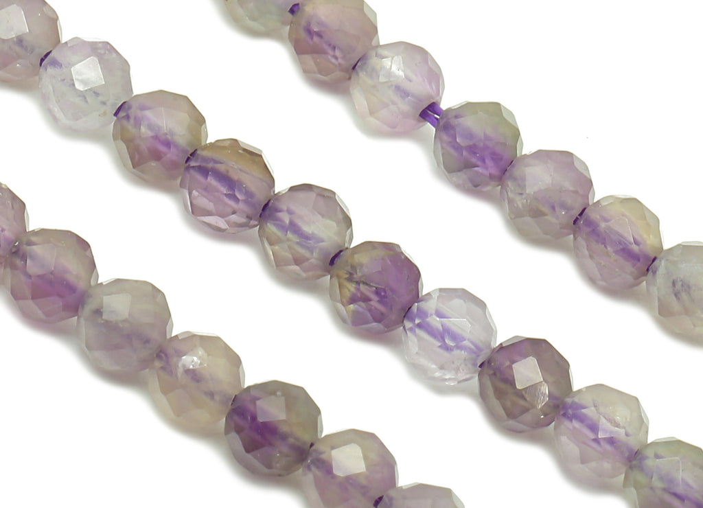 Amethyst Round Beads 3mm - 15.5 inch - Faceted Round Gemstone Beads - Natural Stone Beads - 3x3mm - NS1161 - DOMEDBAZAAR
