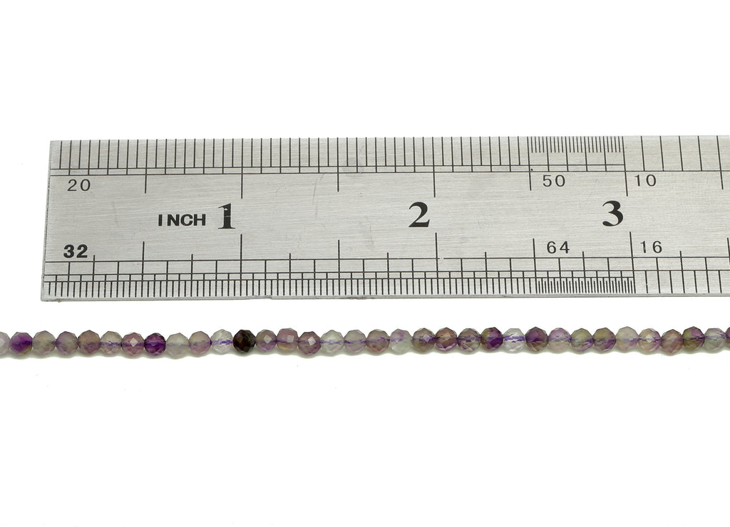 Amethyst Round Beads 3mm - 15.5 inch - Faceted Round Gemstone Beads - Natural Stone Beads - 3x3mm - NS1161 - DOMEDBAZAAR