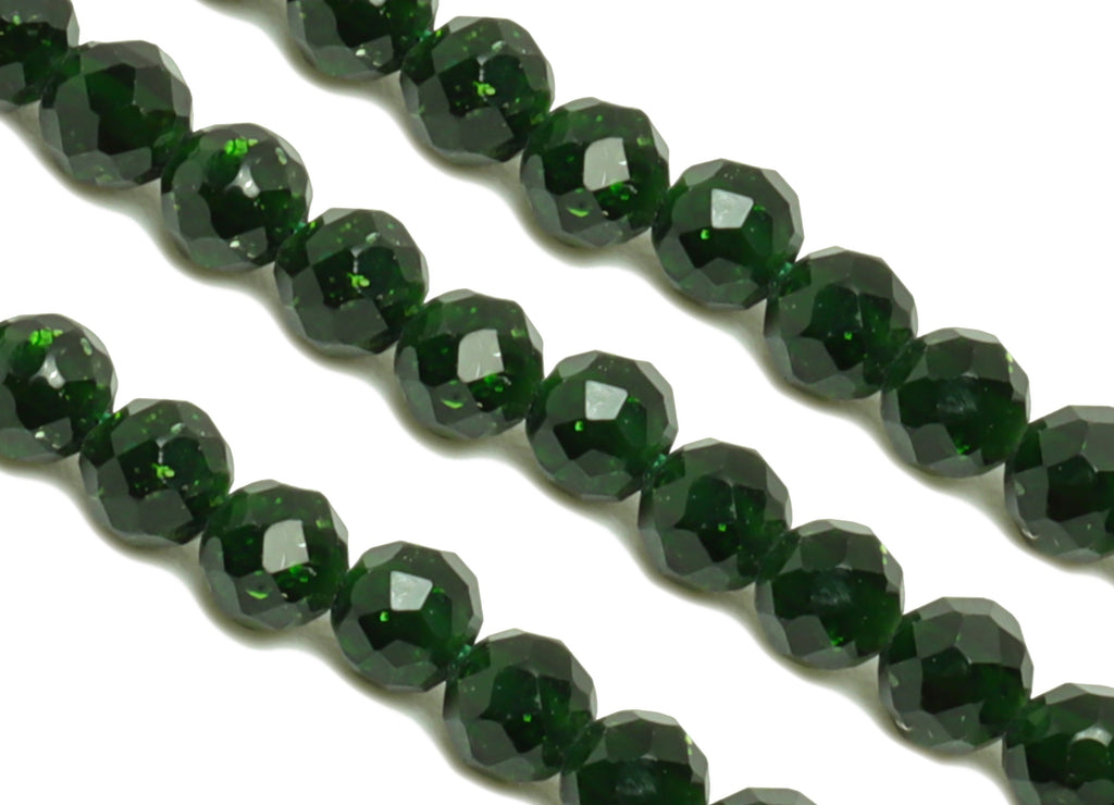 2.1mm Green Emerald Round Beads - Natural Stone Beads - Gemstone Green Emerald - 15.5 &quot;/ Strand Faceted Round Beads - Crystal Beads -NS2087 - DOMEDBAZAAR