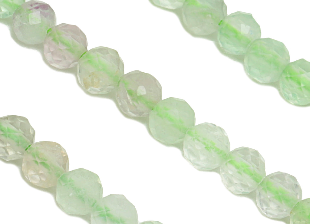 2.8mm Green Fluorite Round Beads - Natural Stone Beads - Gemstone Green Fluorite - 15.5 &quot;/ Strand Faceted Round Beads - Crystal Beads-NS2056 - DOMEDBAZAAR
