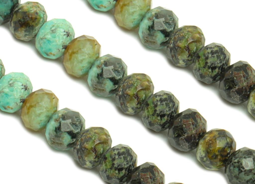 4mm Turquoise Round Beads - Gemstone Turquoise Beads - 15.5 &quot;/ Strand Faceted Round Beads - Natural Stone Crystal - NS2028 - DOMEDBAZAAR