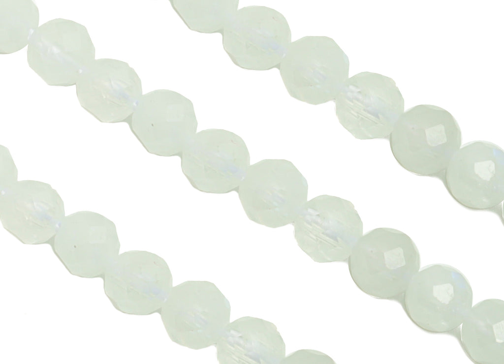 3.5mm Moonstone Round Beads - Natural Stone Beads - Gemstone Moonstone Beads - 15.5 &quot;/ Strand Faceted Round Beads - Crystal Beads - NS2042 - DOMEDBAZAAR