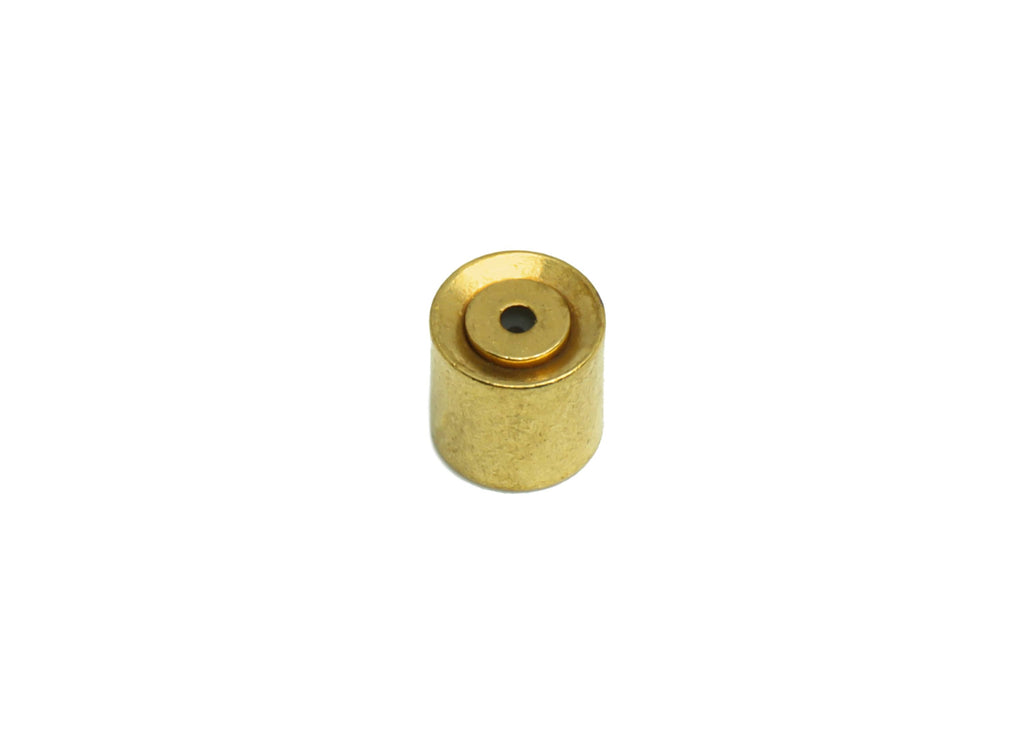 Brass Bead Earring Backs - Raw Brass Bead Cylinder Stopper - Ear Nuts - Ear Wire Backs - Jewelry Making Supplies - 4.9x4.85x4.9mm - PP7348B - DOMEDBAZAAR
