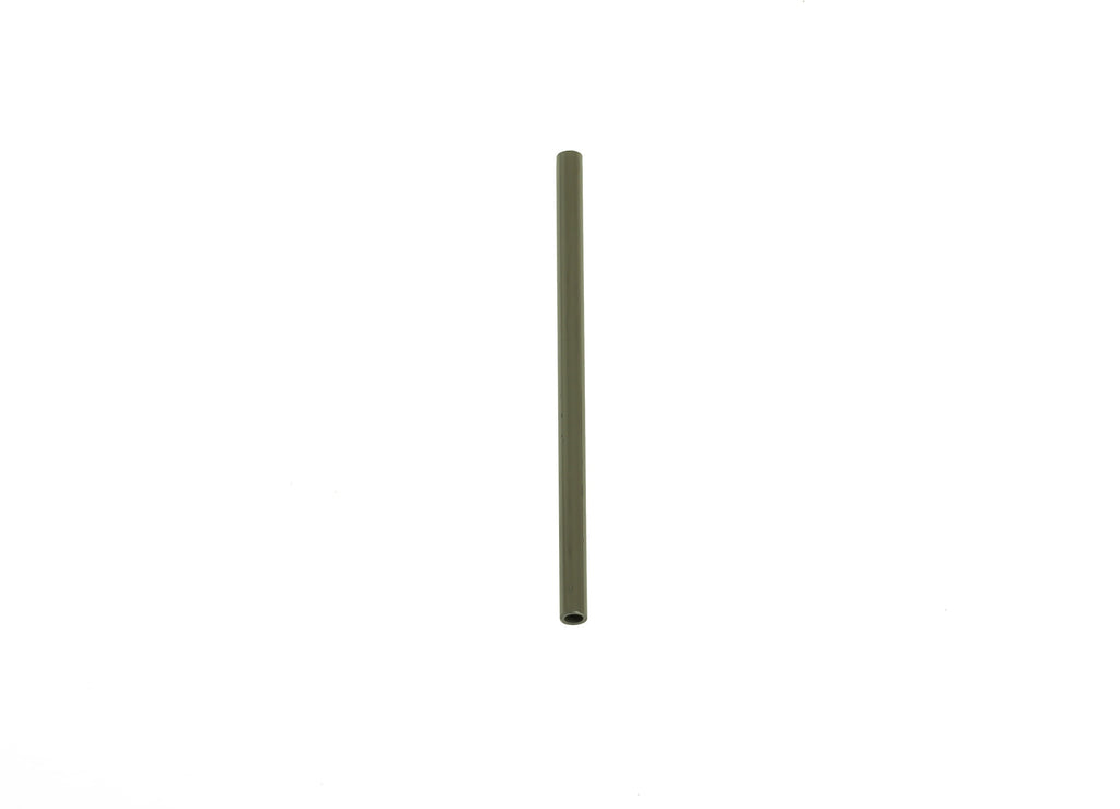 Matte Black Himmeli Tubes - Raw Brass Round Himmeli DIY Tube Beads - Circle Pipes for Geometric - Gunmetal Plating - 30x1.5mm - PP10368 - DOMEDBAZAAR