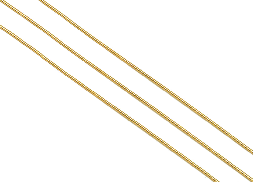 1mm Brass Wire - Wrapping Wire - Bulk Wire Beading - KC Gold Tone Plating - Solid Gold Brass Wire - Jeweler Making - 1x1mm - PP10494-100 - DOMEDBAZAAR